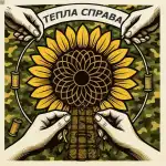 Офіційний логотип Благодійного фонду Тепла Справа — допомога ЗСУ